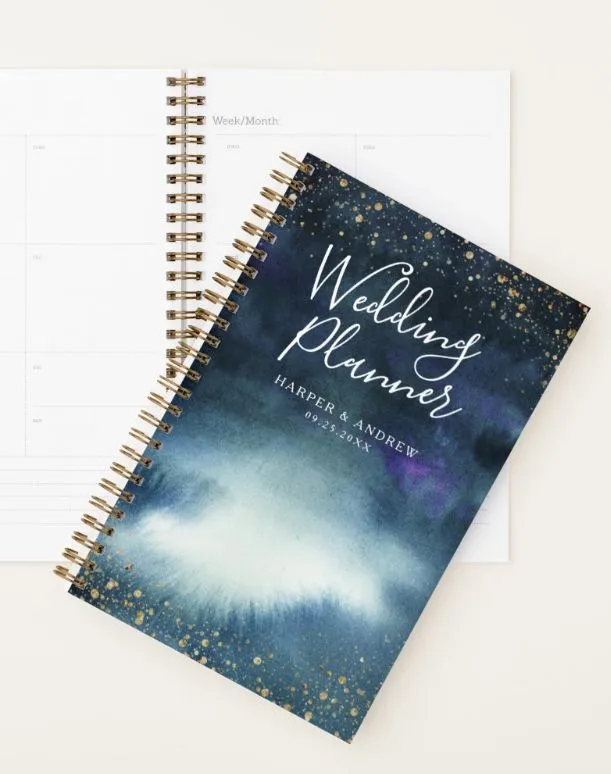 Planificateur et surligneur doré